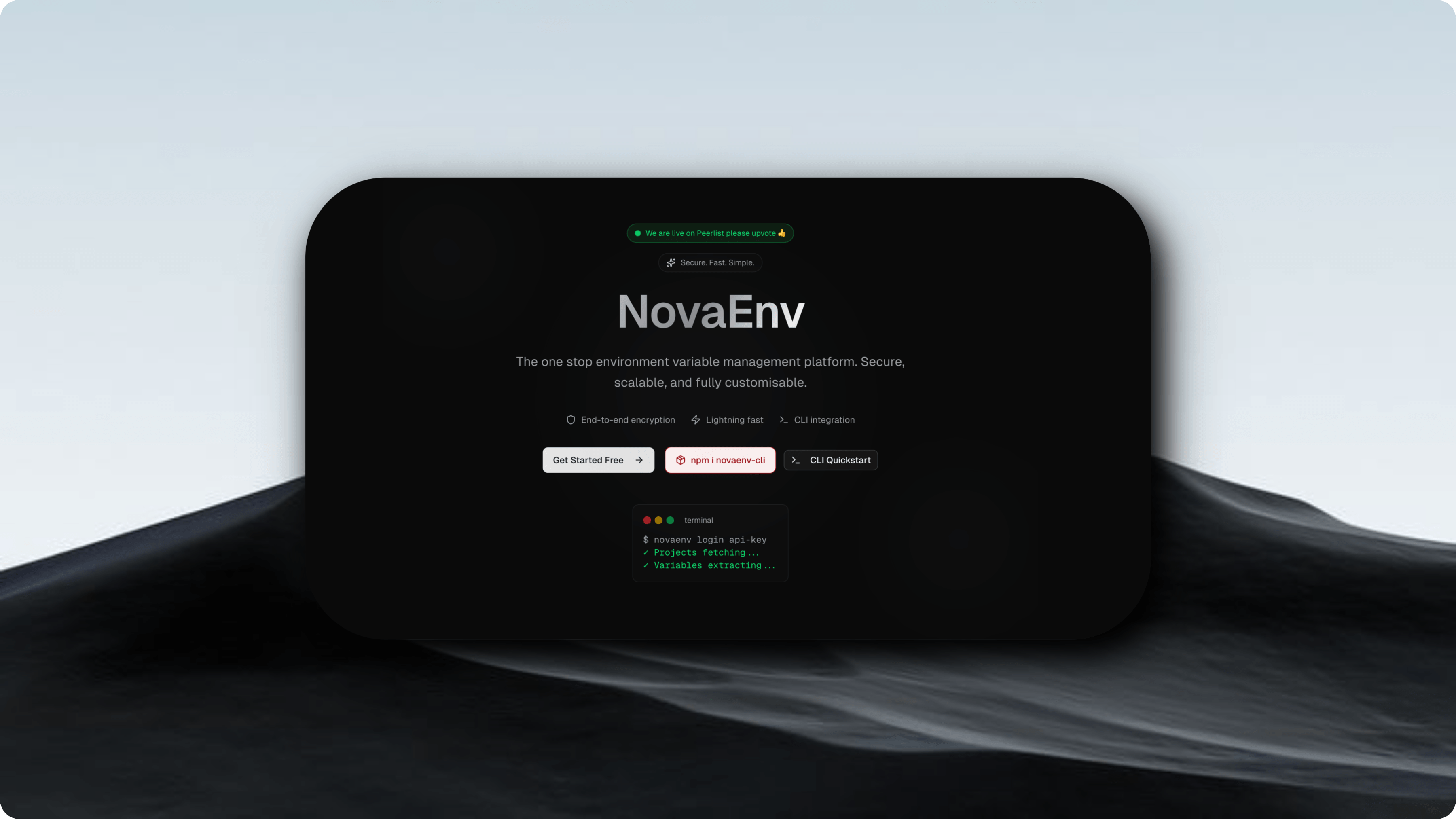 Env management system